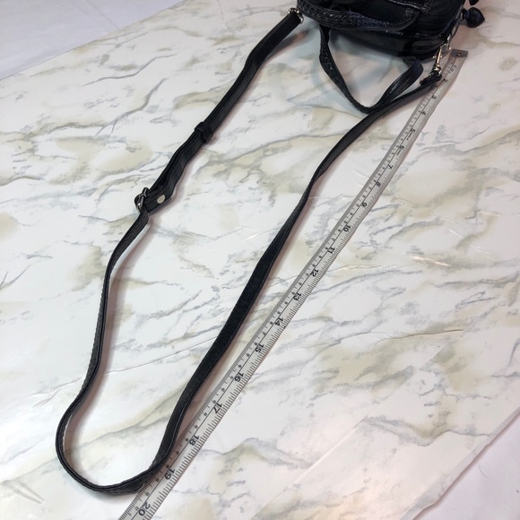 Vintage tiny purse/wallet Black with silver hearts - Picture 3 of 8